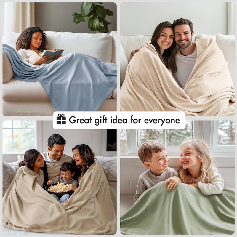 Chelsea Square Rayon from Bamboo Cooling Cotton Lightweight Blanket for Summer Spring
