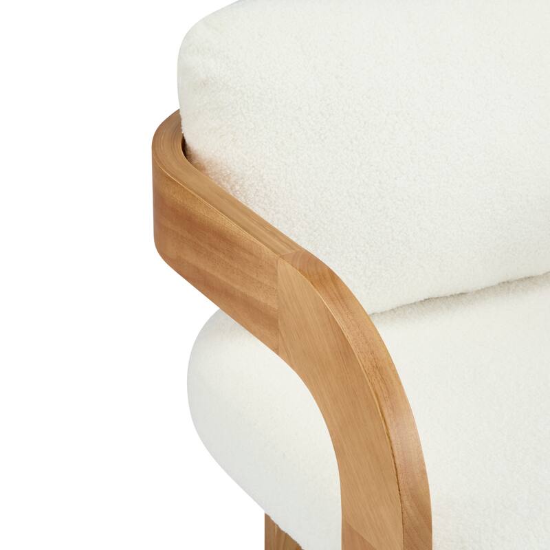2-Pack Dining Chairs with Pillow Back, Solid Wood Frame