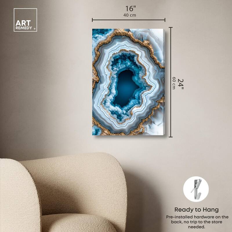 Gilded Geode Eye II Canvas by Art Remedy, Gallery Wrapped