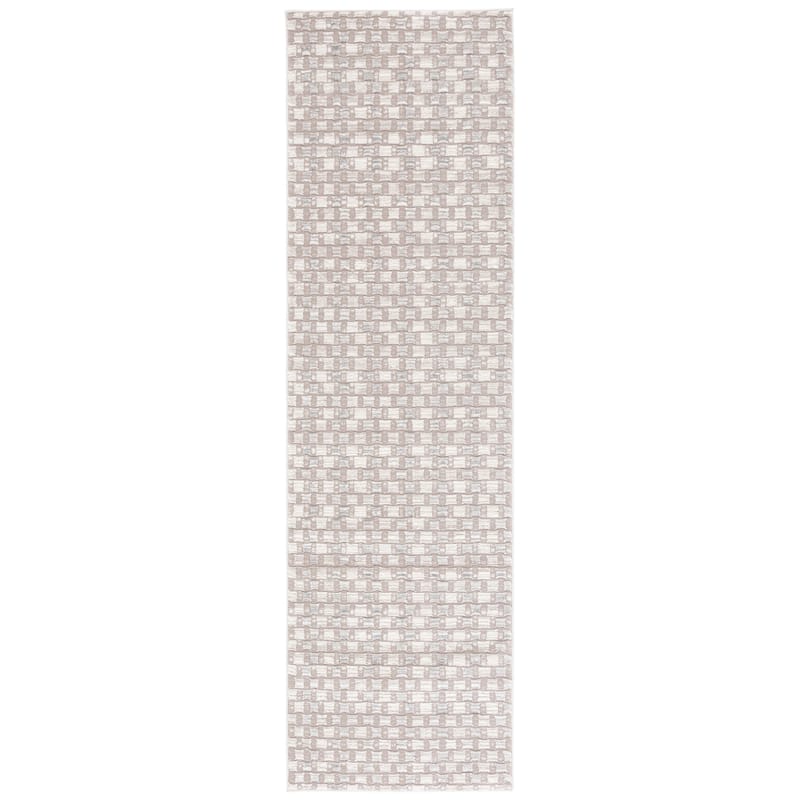 SAFAVIEH Revive Asdis Transitional Rug - 2'3" x 8' Runner - Ivory/Taupe