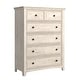 preview thumbnail 1 of 19, Ediline 5-Drawer Wood Modular Storage Chest by iNSPIRE Q Classic Antique White