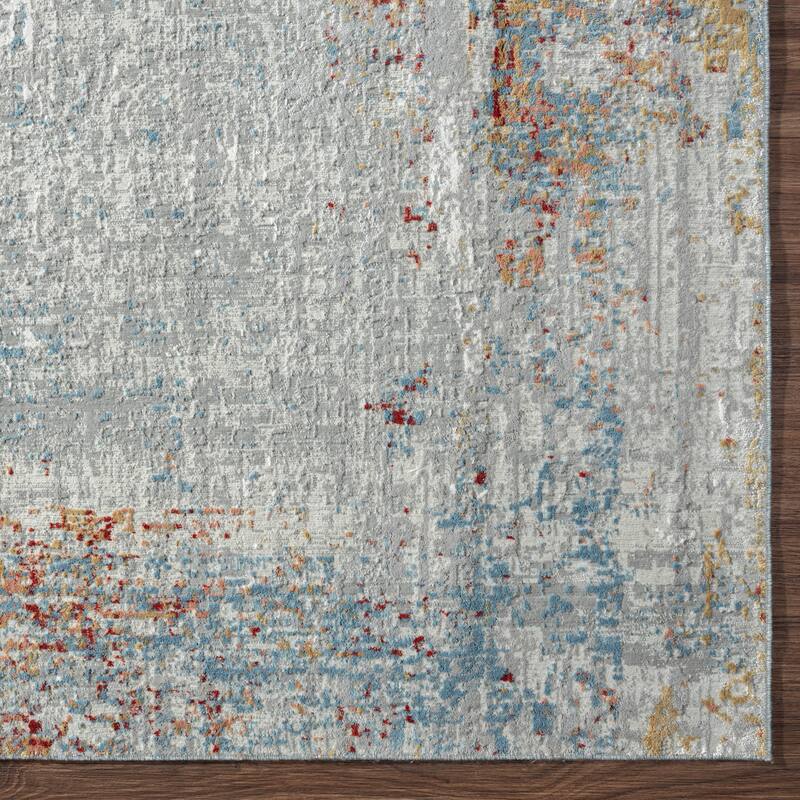 Dalton Sterling/Multi Abstract Area Rug