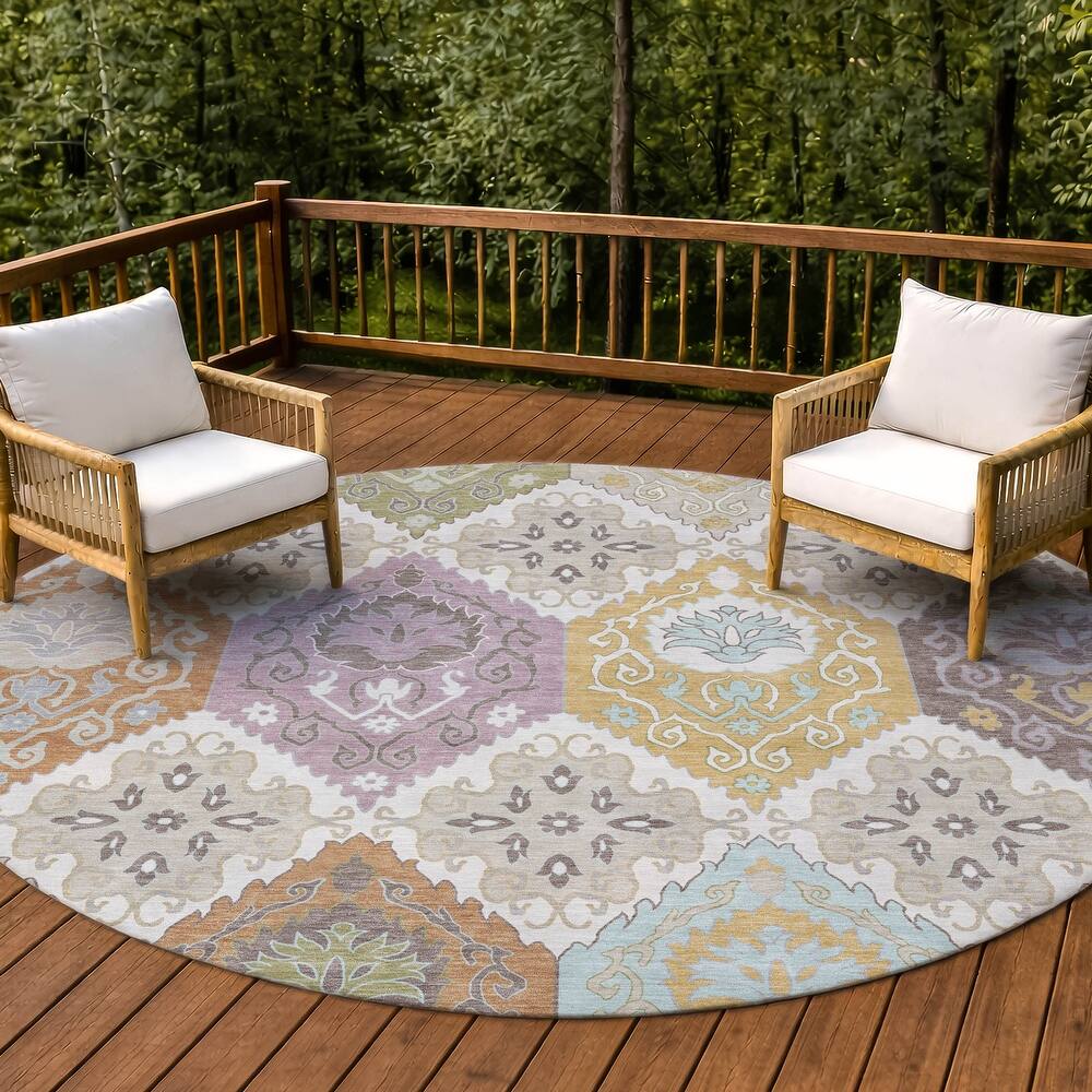 Machine Washable Indoor/ Outdoor Global Bayfield Chantille Rug