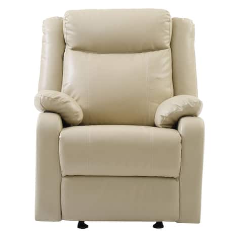 Offex Ward Putty Reclining Accent Chair w/ Pillow Top Arm - 33"L x 37"W x 40"H