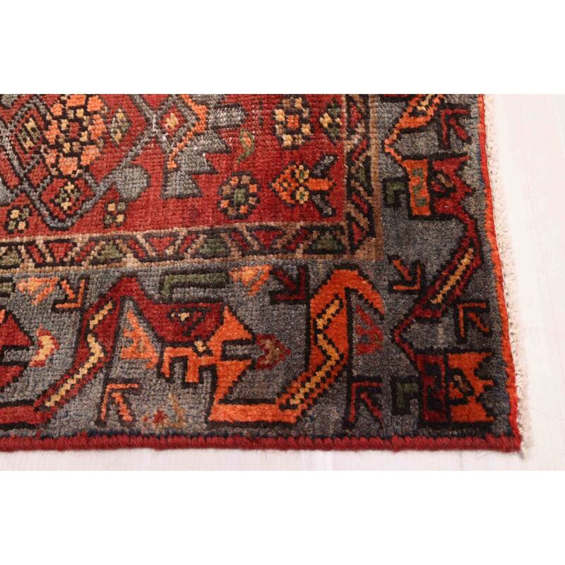 ECARPETGALLERY Hand-knotted Antalya Vintage Dark Red Wool Rug - 3'10 x 6'4