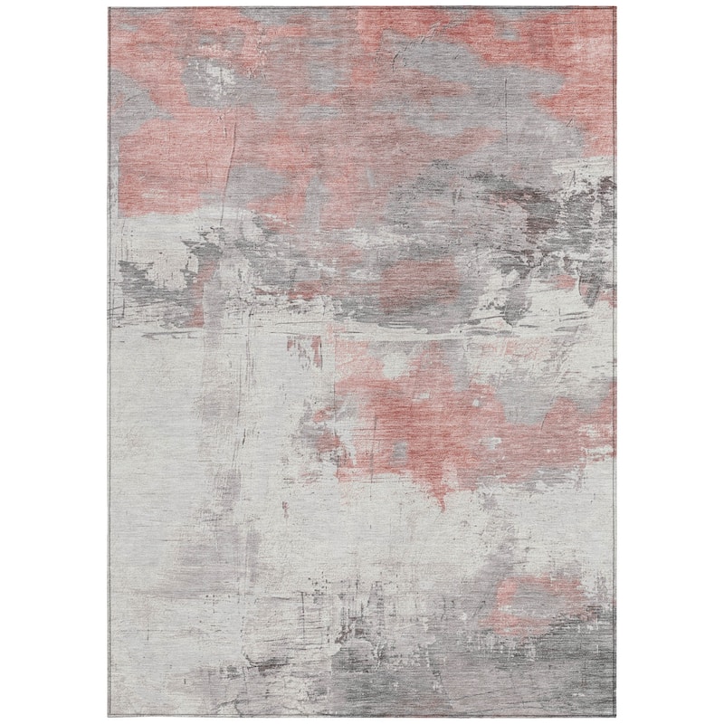 HomeRoots Abstract Transitional Rectangle Outdoor Rug