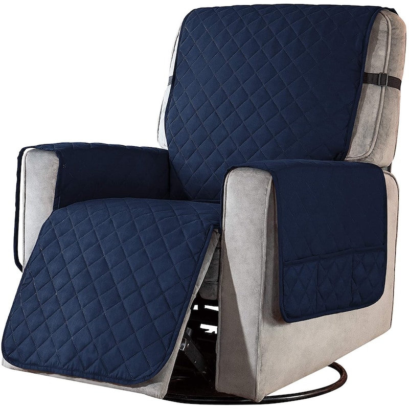 Subrtex Recliner Chair Reversible Washable Fitted Sofa Slip Cover - S