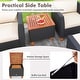 preview thumbnail 8 of 9, Costway 5 PCS Patio Furniture Set with Storage Table Ottomans Soft - See Details