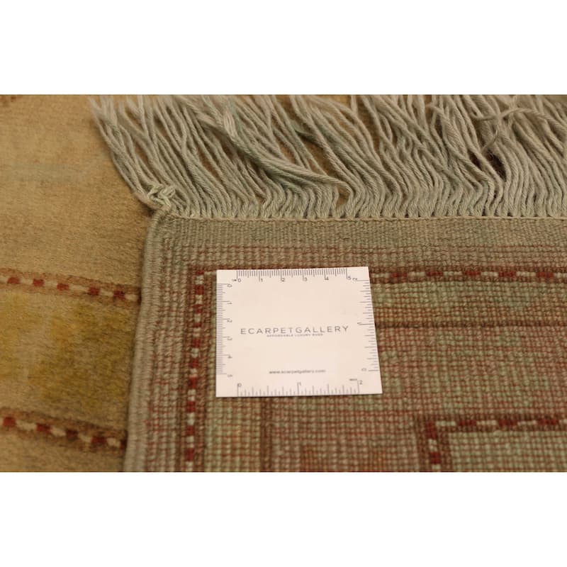 ECARPETGALLERY Hand-knotted Color Transition Taupe Wool Rug - 6'10 x 10'4