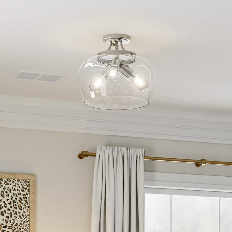 CO-Z 3-Light Semi Flush Mount Ceiling Light