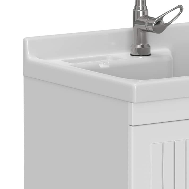WYNDENHALL Bishop Laundry Cabinet with Faucet and Sink