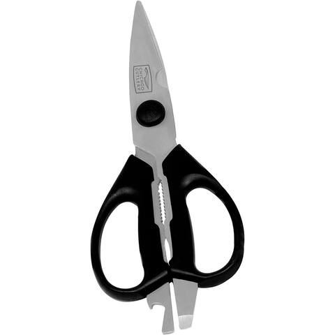 Chicago Cutlery Deluxe Multipurpose Stainless Steel Kitchen Shears with Bottle Opener, Black