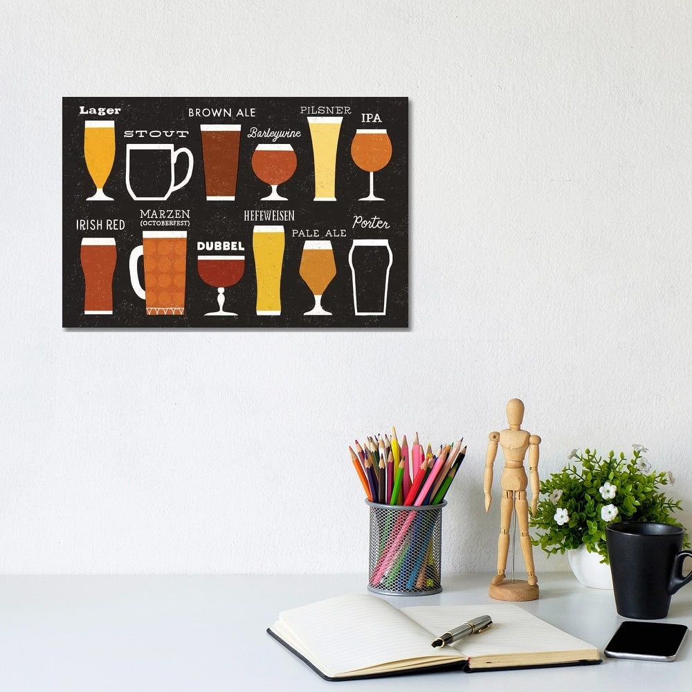 iCanvas "Craft Beer List" by Michael Mullan Canvas Print