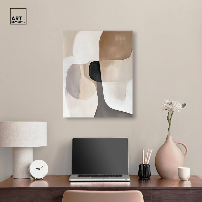 Curvilinear Composition II Canvas by Art Remedy, Gallery Wrapped