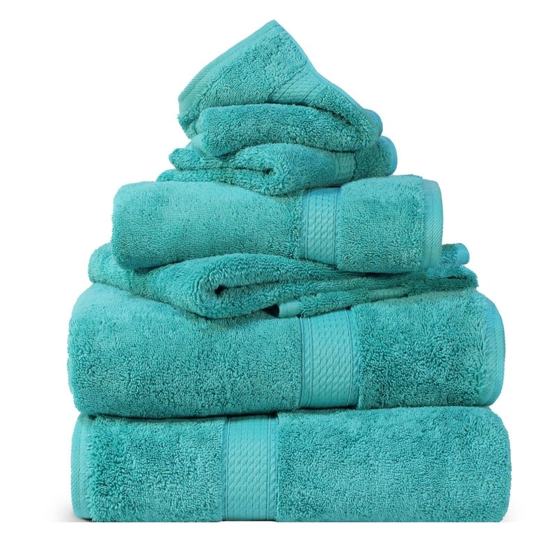 Superior Egyptian Cotton Pile Heavyweight 6-Piece Towel Set