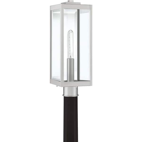 slide 2 of 6, Westover 1-Light Outdoor Lantern in Stainless Steel Stainless Steel