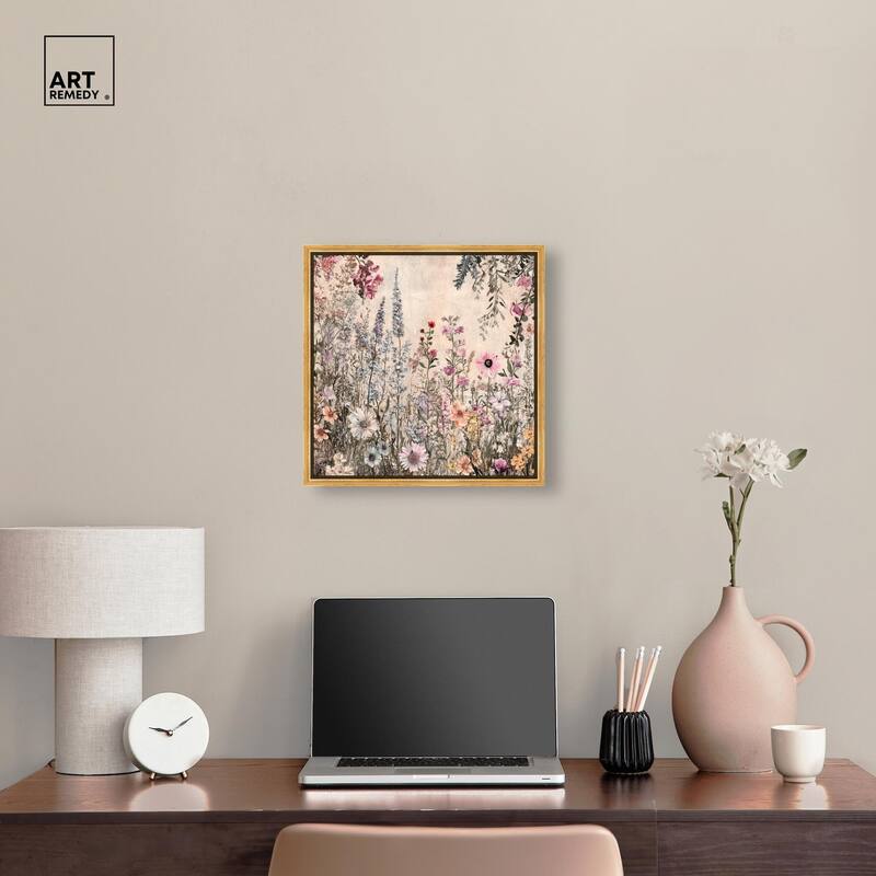 Chiffon Cosmos Canvas by Art Remedy
