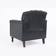 preview thumbnail 57 of 72, Tufted Accent Chair Vegan Leather Armchair for Living Room