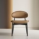 preview thumbnail 4 of 17, Modern Dining Chair 2 Piece Set Ergonomic Foam-Padded Chairs with Curved Backrest - 18.5"Wx18.5"Dx29.13"H