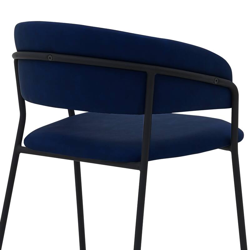 Nara Upholstered Barrel Seat Counter Height Bar Stool