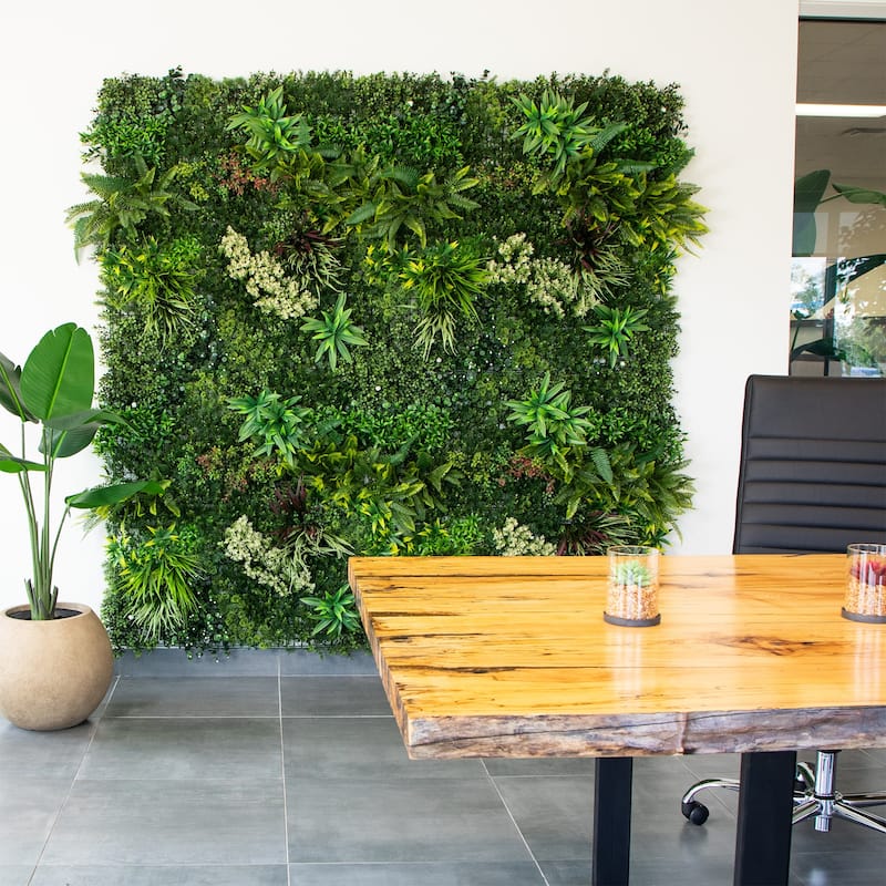 Amazon Rainforest Artificial Living Wall Panel - 40" - Green