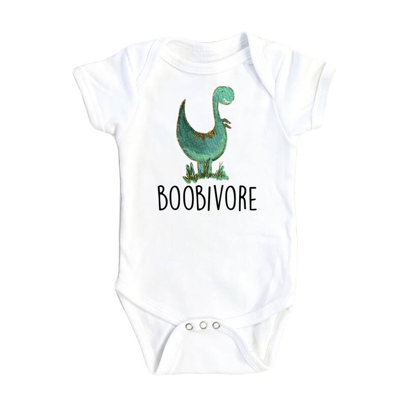 Dinosaur Egg - Baby Boy Girl Clothes Infant Bodysuit Funny Cute Newborn - White - 3-6M