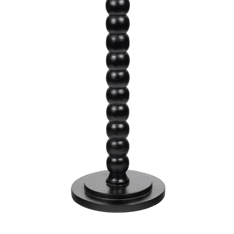 Monroe 24.25″ Farmhouse Spindle Wood Drink & End Table w/ White Marble Top, By JONATHAN Y