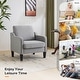 preview thumbnail 34 of 133, VINGLI Mid Century Modern Fabric Accent Chair