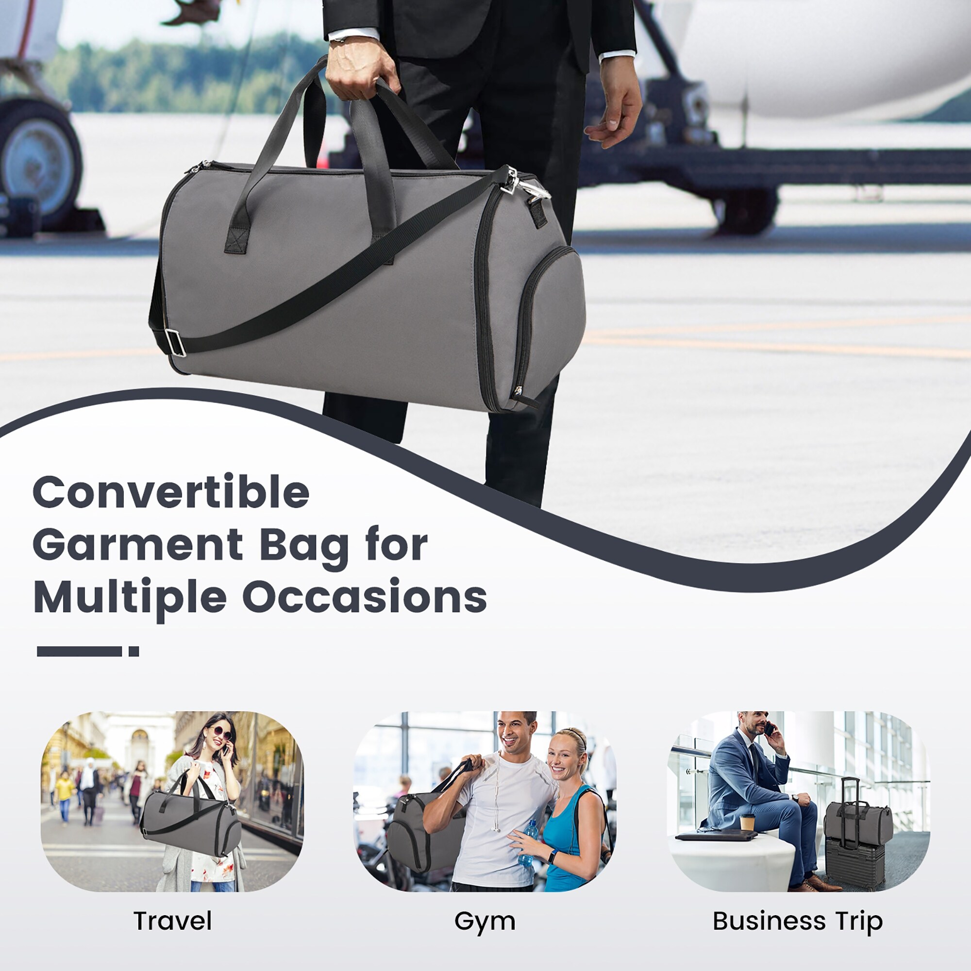 SUIT SAVER Groomsmen Gift Convertible Duffle Bag - Etsy