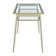 preview thumbnail 13 of 14, Walker Edison 48-inch Metal and Glass Two-Tier Desk