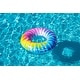 preview thumbnail 1 of 6, Inflatable Spiral Tie Dye Swimming Pool Ring - 36.5"