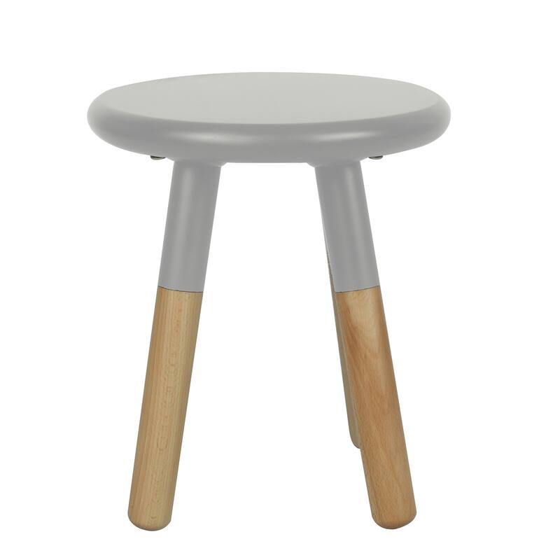 Kids Gray Wood Table and Stool Set