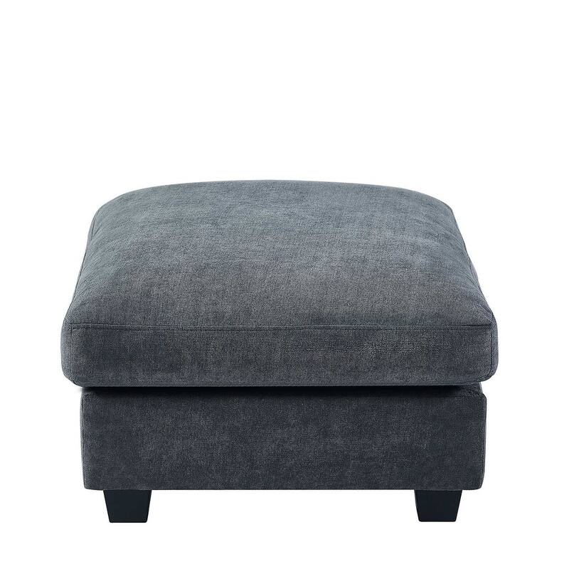 Modern Linen Upholstered Large Modular Sectional Sofa, L-Shape Couvertible Sofa Couch with Reversible Chaise for Living Room