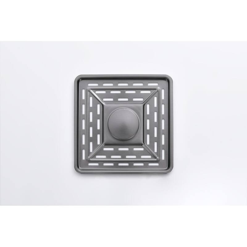 MEDUNJESS Stainless Steel drop in single bowl kitchen sink with Flying-rain Faucet and Cutting Board - 30''
