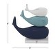 preview thumbnail 6 of 15, Multi Polystone Coastal Sculpture Whales 8 x 8 x 4 - 8 x 4 x 8