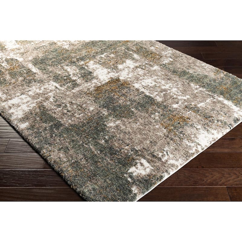 Livabliss Bohemian & Eclectic Celestial Shag Abstract Area Rug