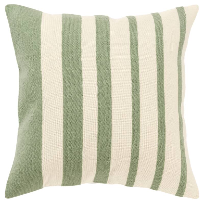 Rizzy Home Transitional Poly Filled Pillow - 20" x 20" - Green/Natural