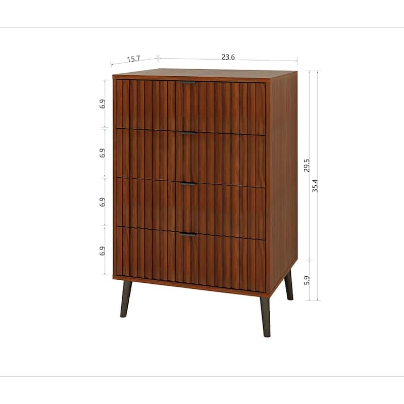 Wooden Chest of Drawers - Spacious Storage Organizer for Bedroom or Living Room, Modern Design with Multiple Compartments,Brown