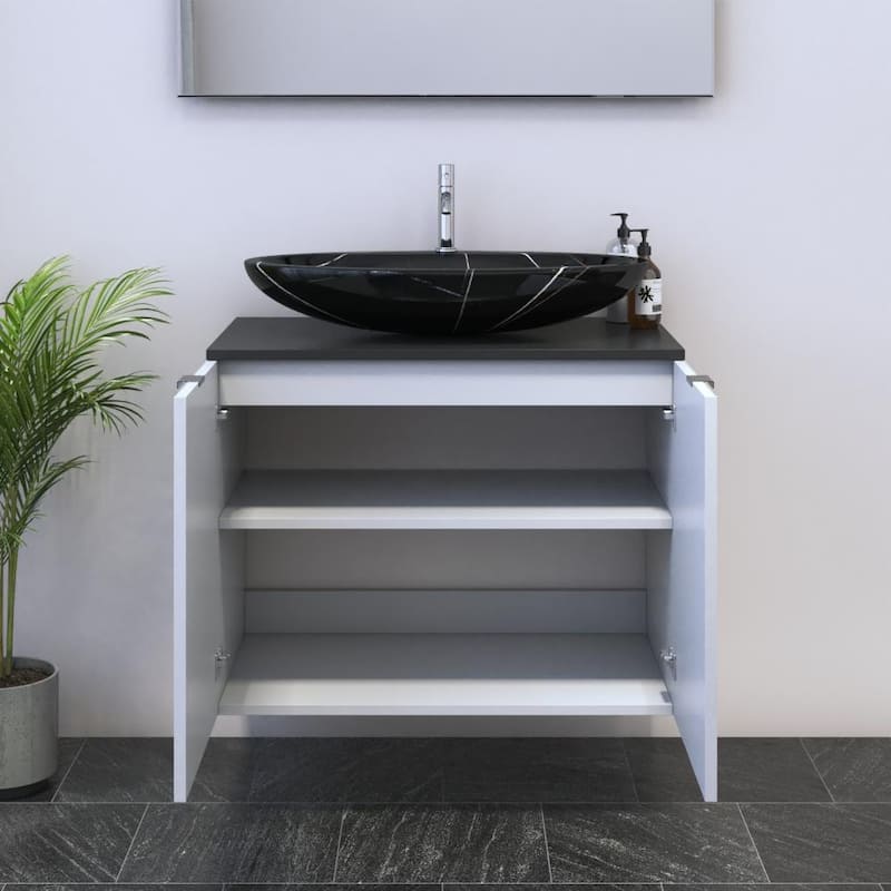 Nicole 2D 80 Floating Bathroom Vanity (32" Width)
