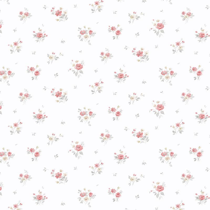 Orly Rainbow Floral 20.5 In X 33 Ft Washable Wallpaper - Grey