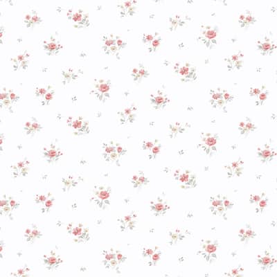 Orly Rainbow Floral 20.5 In X 33 Ft Washable Wallpaper