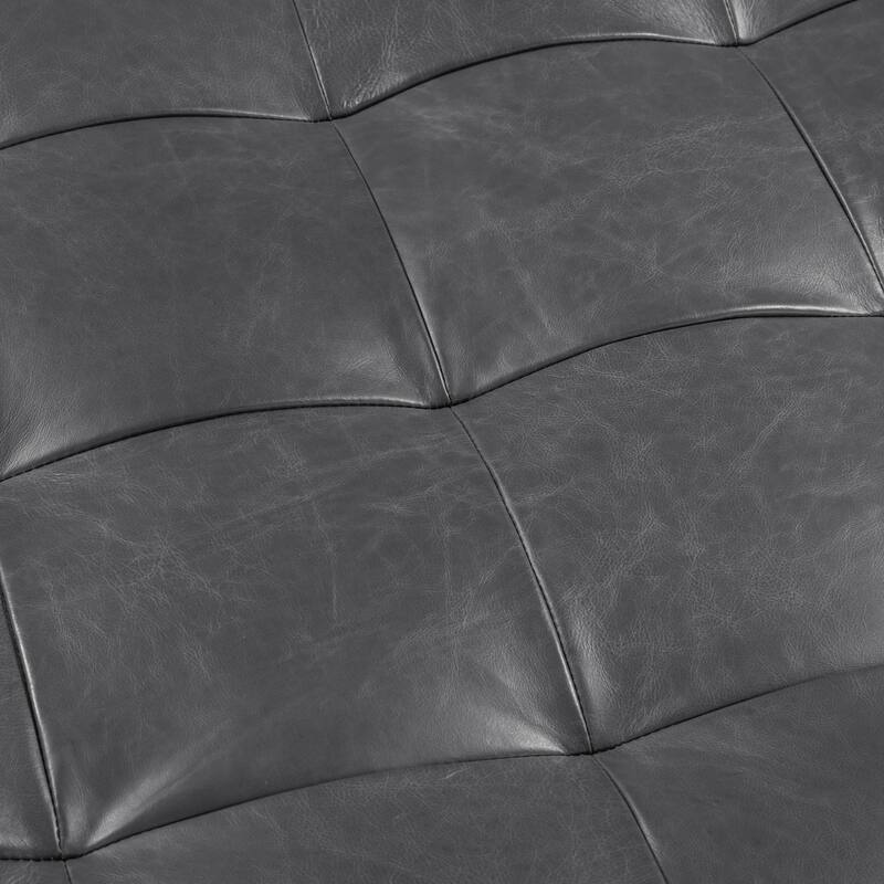 Poly & Bark Napa Ottoman - Full Grain Genuine Italian Leather
