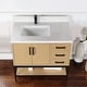 preview thumbnail 73 of 143, Altair Wildy Bathroom Vanity with White Composite Stone Top without Mirror