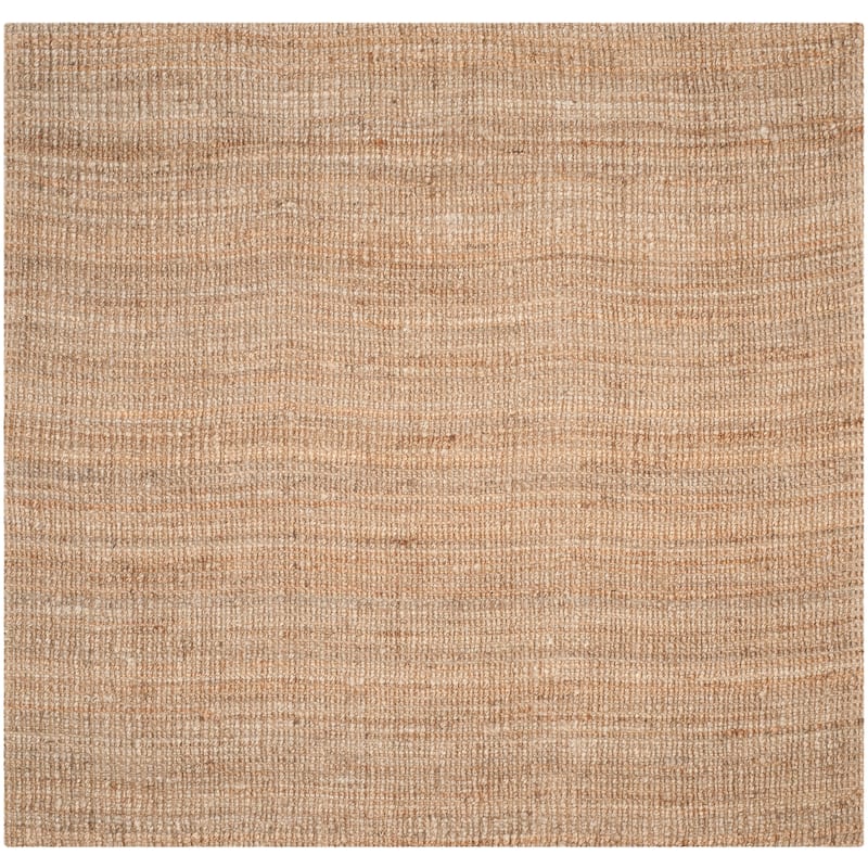 SAFAVIEH Jerneja Handmade Solid Chunky Jute Area Rug - 8' x 8' Square - Natural