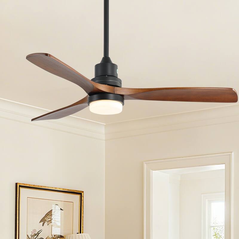 52 Inch Smart Ceiling Fan with Dimmable LED Light