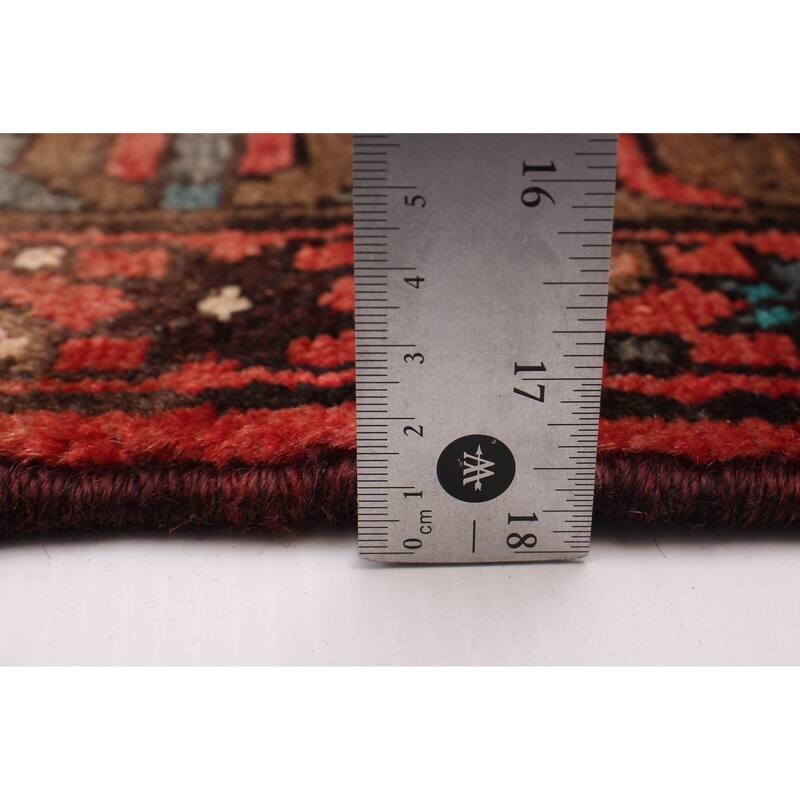 ECARPETGALLERY Hand-knotted Andelz Red Wool Rug - 3'3 x 9'8