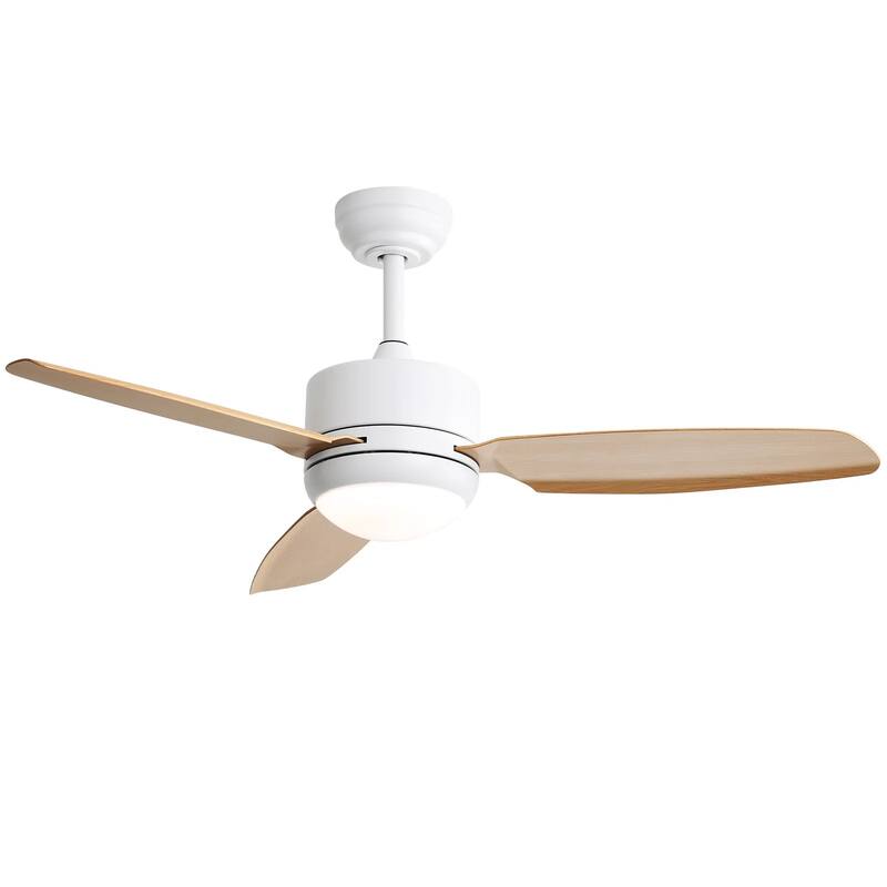 46" Indoor Ceiling Fan with Dimmable Led Light and Remote Control, 6 Speeds DC Motor