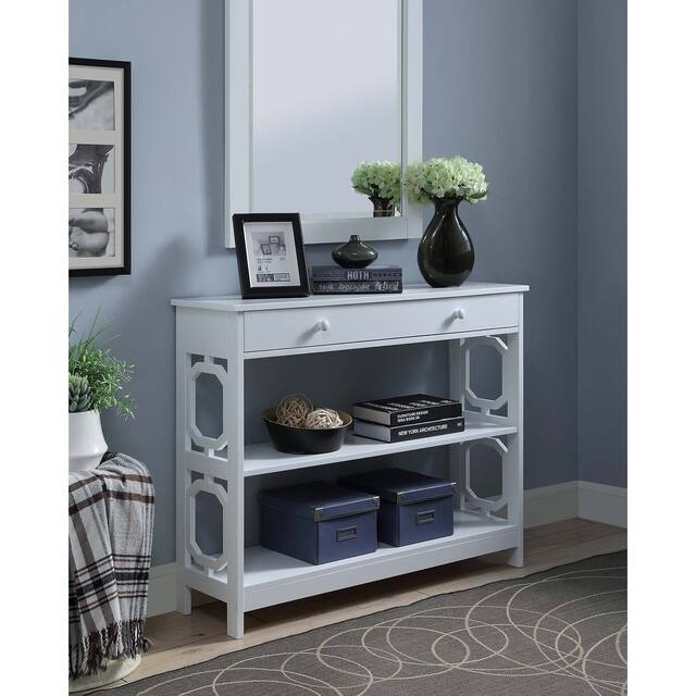 Copper Grove Hitchie 1-Drawer Console Table - White