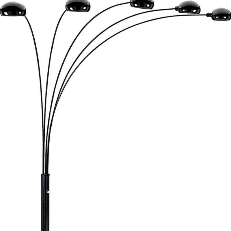 84 Inch Light Arc Floor Lamp with Dome Shade and Dimmer Switch - 50” x 45” x 84”