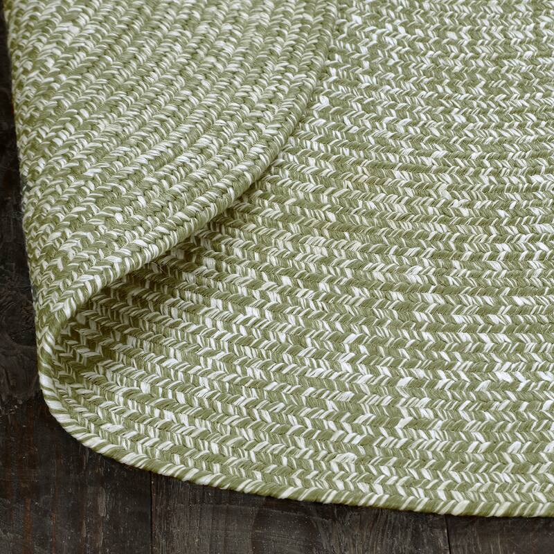 Superior Modern Rustic Bohemian Reversible Multi-Tone Braided Indoor Outdoor Area Rug